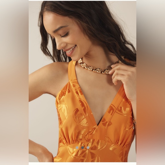 Farm Rio X Anthropologie V-Neck Tiered maxi dress - brand new with tag - Picture 2 of 7